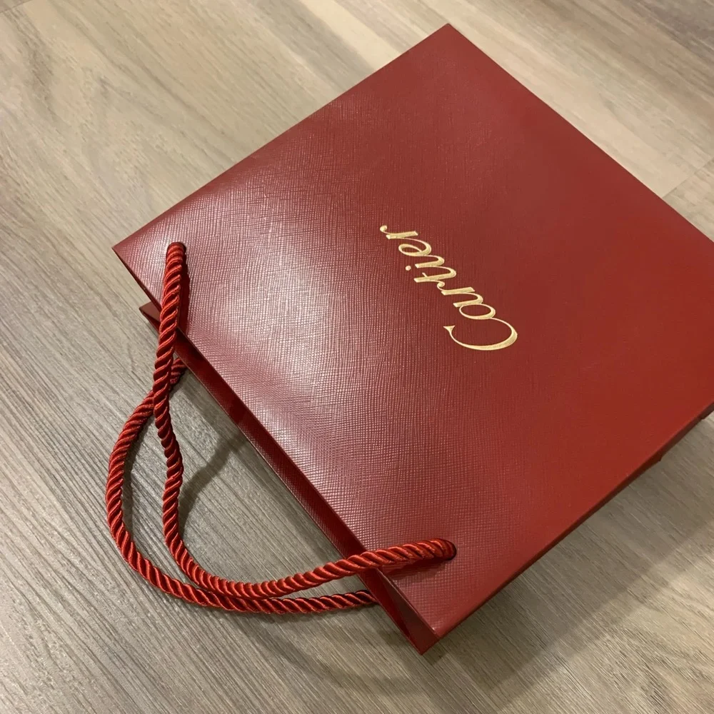 Authentic Cartier Red Gift Bag with gloss finish